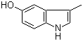 5-Hydroxy-3-methylindole molecular structure (CAS 1125-40-2)