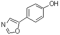 structure of CAS# 1128-71-8, 4-(Oxazol-5-yl)phenol