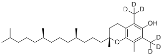 结构式 CAS# 113892-08-3, α-生育酚-d6