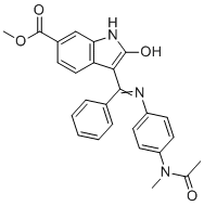 Nintedanib Acetyl Impurity molecular structure (CAS 1139458-48-2)
