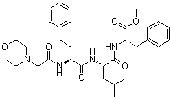 (alphaS)-alpha-[[2-(4-Morpholinyl)acetyl]amino]benzenebutanoyl-L-leucyl-L-phenylalanine methyl ester molecular structure (CAS 1140908-89-9)