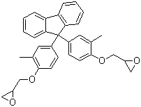 9,9-Bis(4-hydroxy-3-methylphenyl)fluorene diglycidyl ether molecular structure (CAS 114205-89-9)
