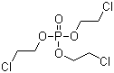 磷酸三(2-氯乙基)酯分子结构 (CAS 115-96-8)