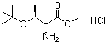 结构式 CAS# 115141-43-0, O-(叔丁基)-D-苏氨酸甲酯盐酸盐