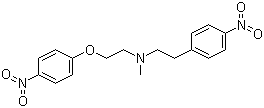 结构式 CAS# 115287-37-1, N-甲基-N-(4-硝基苯氧乙基)-4-硝基苯乙胺