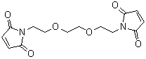 structure of CAS# 115597-84-7, 1,8-Bis(maleimido)-3,6-dioxaoctane;1,8-Bismaleimidotriethyleneglycol; 2,2'-(Ethylenedioxy)bis(ethylmaleimide); BM(PEG)2