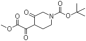 结构式 CAS# 1159983-63-7, 4-甲氧草酰基-3-氧代哌啶-1-羧酸叔丁酯