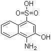 1-氨基-2-萘酚-4-磺酸分子结构 (CAS 116-63-2)