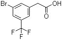 3-Bromo-5-(trifluoromethyl)benzeneacetic acid molecular structure (CAS 1161362-01-1)