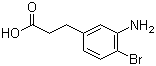 3-(3-Amino-4-bromophenyl)propanoic acid molecular structure (CAS 116530-55-3)