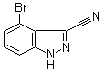 4-Bromo-1H-indazole-3-carbonitrile molecular structure (CAS 1167055-55-1)