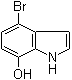结构式 CAS# 1167056-91-8, 4-溴-1H-吲哚-7-醇