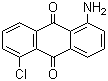 结构式 CAS# 117-11-3, 1-氨基-5-氯蒽醌