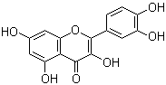 Quercetin molecular structure (CAS 117-39-5)