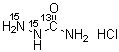 结构式 CAS# 1173020-16-0, 氨基甲酰肼-<sup>13</sup>C,<sup>15</sup>N<sub>2</sub> 盐酸盐