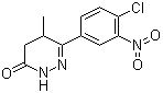6-(4-Chloro-3-nitrophenyl)-4,5-dihydro-5-methyl-3(2H)-pyridazinone molecular structure (CAS 117397-88-3)
