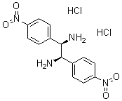 (R,R)-1,2-Bis(4-nitrophenyl)-1,2-ethanediamine dihydrochloride molecular structure (CAS 117903-79-4)