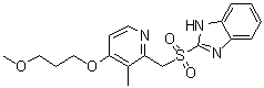 Rabeprazole sulfone molecular structure (CAS 117976-47-3)