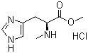N-Methyl-L-histidine methyl ester monohydrochloride molecular structure (CAS 118384-75-1)
