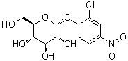 2-Chloro-4-nitrophenyl alpha-D-glucopyranoside molecular structure (CAS 119047-14-2)