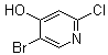 结构式 CAS# 1196146-82-3, 5-溴-2-氯-4-吡啶醇