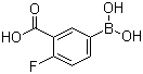 3-Carboxy-4-fluorophenylboronic acid molecular structure (CAS 120153-08-4)