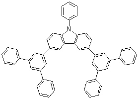 3,6-Bis[(3,5-diphenyl)phenyl]-9-phenylcarbazole molecular structure (CAS 1201649-79-7)