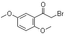 2-Bromo-2',5'-dimethoxyacetophenone molecular structure (CAS 1204-21-3)