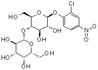 2'-Chloro-4'-nitrophenyl beta-D-lactoside molecular structure (CAS 120583-41-7)