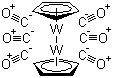 Bis(cyclopentadienyl)hexacarbonylditungsten molecular structure (CAS 12091-65-5)