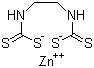 结构式 CAS# 12122-67-7, 代森锌; 1,2-亚乙基双二硫代氨基甲酸锌; 乙撑-1,2-双二硫代氨基甲酸锌