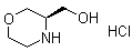 结构式 CAS# 1212377-10-0, (R)-3-吗啉甲醇盐酸盐