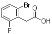 结构式 CAS# 1214322-99-2, 2-溴-6-氟苯乙酸