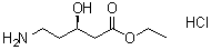结构式 CAS# 1217814-29-3, (3R)-5-氨基-3-羟基戊酸乙酯盐酸盐
