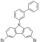 structure of CAS# 1221237-88-2, 9-[1,1'-Biphenyl]-3-yl-3,6-dibromo-9H-carbazole
