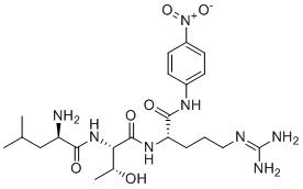D-Leucyl-L-threonyl-N-(4-nitrophenyl)-L-argininamide molecular structure (CAS 122630-72-2)