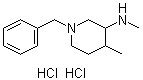 结构式 CAS# 1228879-37-5, N,4-二甲基-1-苄基-3-哌啶胺二盐酸盐