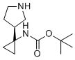 structure of CAS# 1229421-17-3, (S)-Tert-butyl (1-(pyrrolidin-3-YL)cyclopropyl)carbamate