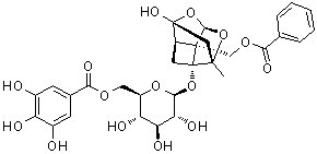 6'-O-没食子酰芍药甙分子结构 (CAS 122965-41-7)