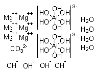 Hydrotalcite molecular structure (CAS 12304-65-3)