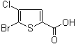 5-Bromo-4-chloro-2-thiophenecarboxylic acid molecular structure (CAS 123418-69-9)