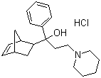 Biperiden hydrochloride molecular structure (CAS 1235-82-1)