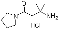 3-Amino-3-methyl-1-(1-pyrrolidinyl)-1-butanone hydrochloride molecular structure (CAS 1246471-46-4)