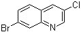 结构式 CAS# 1246549-62-1, 7-溴-3-氯喹啉