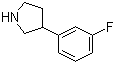3-(3-Fluorophenyl)pyrrolidine molecular structure (CAS 125067-75-6)