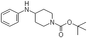 structure of CAS# 125541-22-2, 1-N-Boc-4-(Phenylamino)piperidine;tert-butyl 4-anilinopiperidine-1-carboxylate