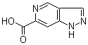 1H-Pyrazolo[4,3-c]pyridine-6-carboxylic acid molecular structure (CAS 1256802-03-5)