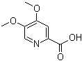 结构式 CAS# 1256820-18-4, 4,5-二甲氧基-2-吡啶羧酸
