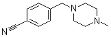 structure of CAS# 125743-63-7, 4-[(4-Methyl-1-piperazinyl)methyl]benzonitrile