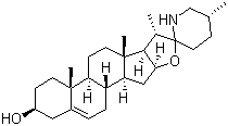 structure of CAS# 126-17-0, Solasodine;Solasod-5-en-3beta-ol; Purapuridine